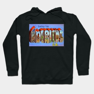 Greetings from Americus, Georgia - Vintage Large Letter Postcard Hoodie